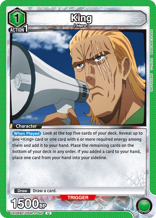 King, UE06BT: One Punch Man · UE06BT/OPM-1-040