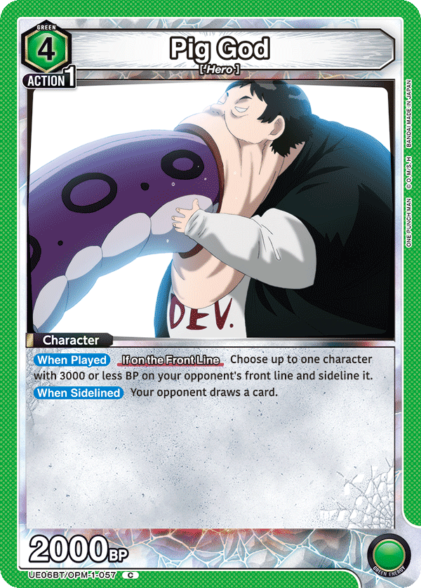 Pig God, UE06BT: One Punch Man · UE06BT/OPM-1-057