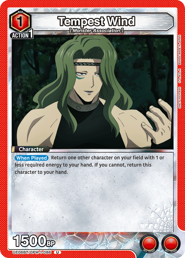 Tempest Wind, UE06BT: One Punch Man · UE06BT/OPM-1-086