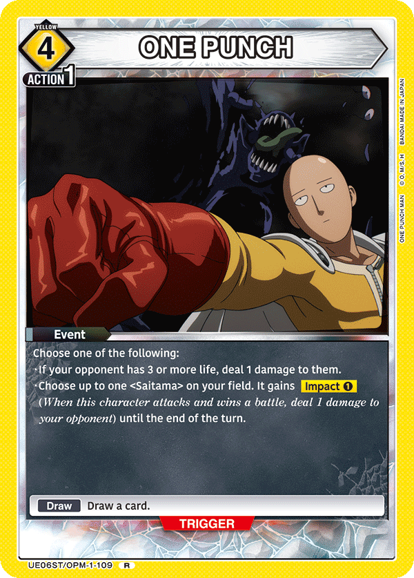 ONE PUNCH, UE06ST: One Punch Man Starter Deck · UE06ST/OPM-1-109