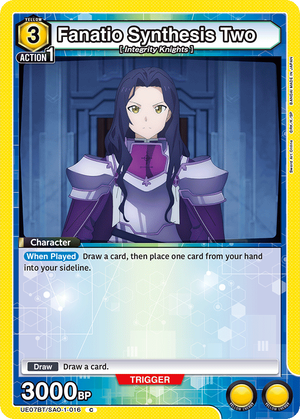 Fanatio Synthesis Two, UE07BT: Sword Art Online · UE07BT/SAO-1-016