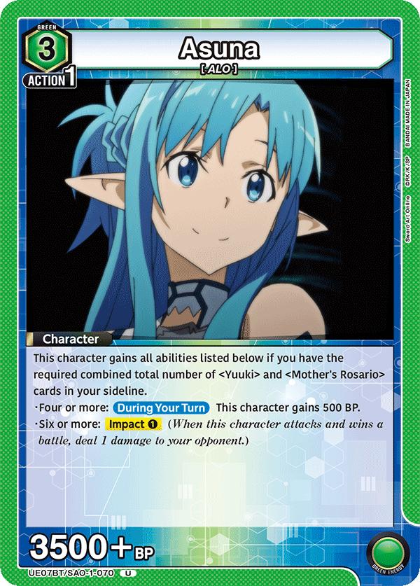 Asuna, UE07BT: Sword Art Online · UE07BT/SAO-1-070
