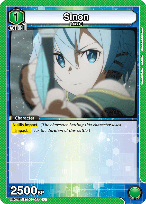 Sinon, UE07BT: Sword Art Online · UE07BT/SAO-1-074
