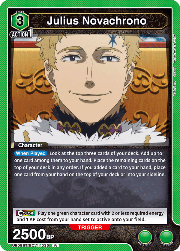 Julius Novachrono, UE08BT: Black Clover · UE08BT/BCV-1-035