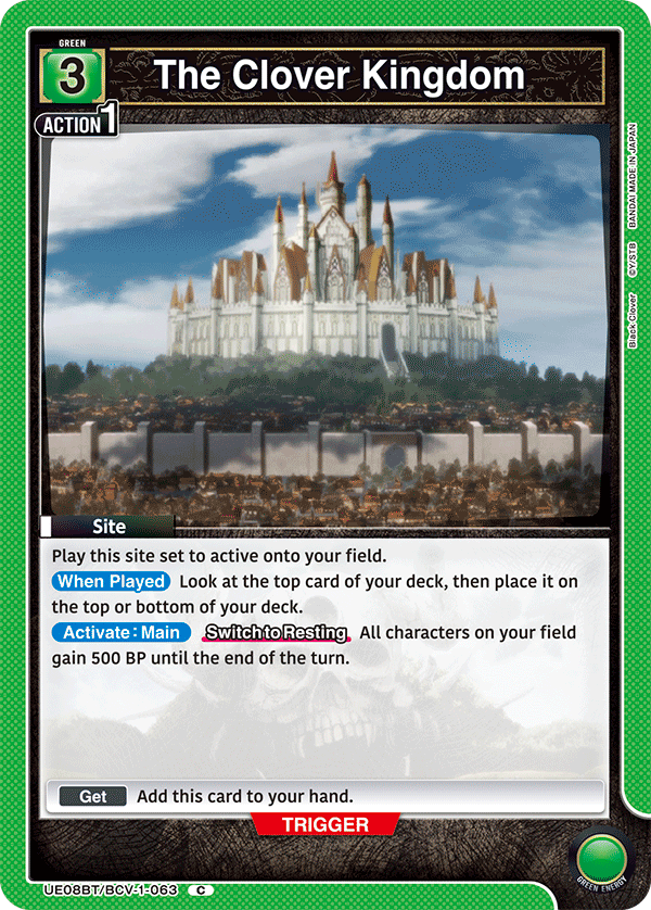 The Clover Kingdom, UE08BT: Black Clover · UE08BT/BCV-1-063