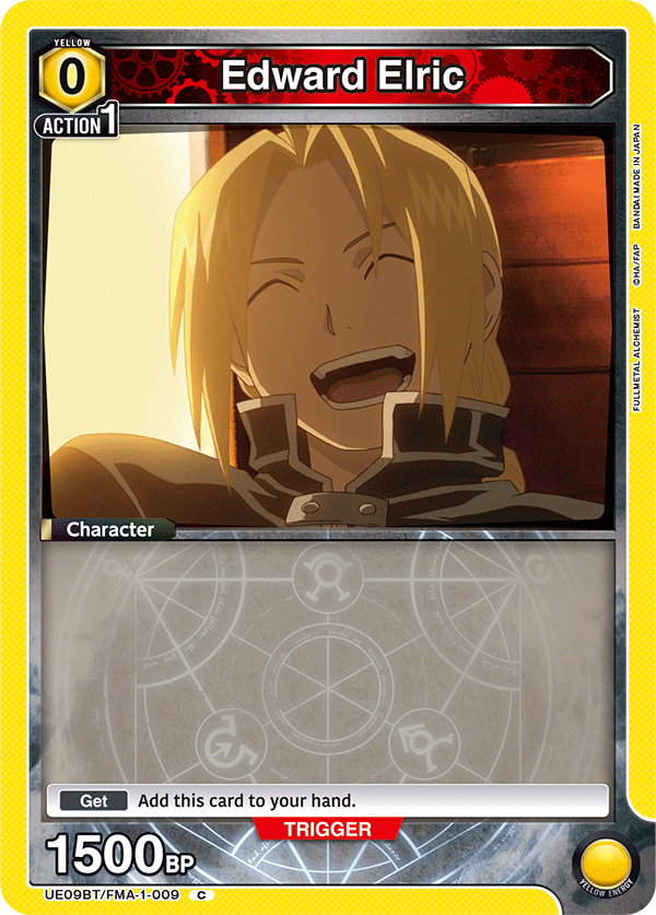 Edward Elric, UE09BT: FULLMETAL ALCHEMIST · UE09BT/FMA-1-009