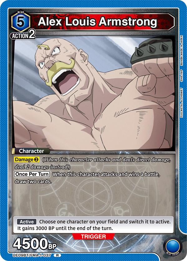Alex Louis Armstrong, UE09BT: FULLMETAL ALCHEMIST · UE09BT/FMA-1-037