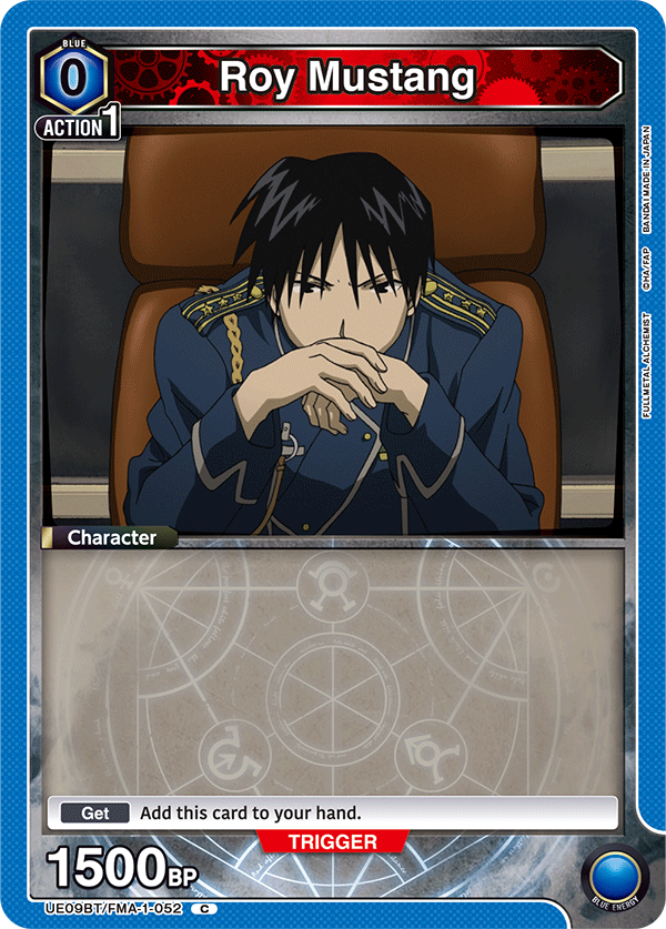 Roy Mustang, UE09BT: FULLMETAL ALCHEMIST · UE09BT/FMA-1-052