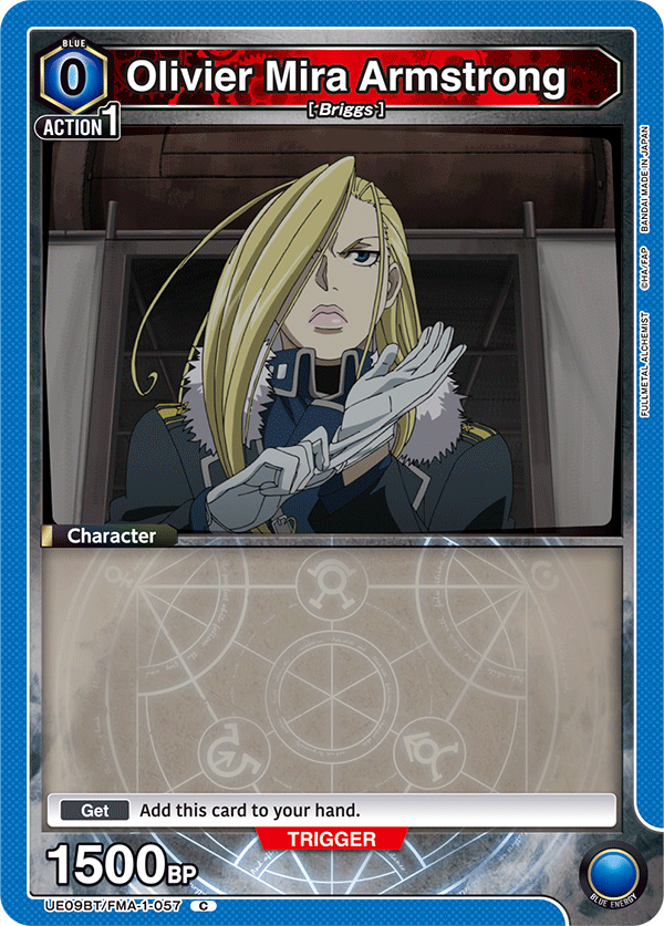 Olivier Mira Armstrong, UE09BT: FULLMETAL ALCHEMIST · UE09BT/FMA-1-057