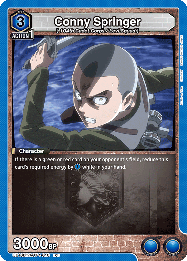 Conny Springer, UE10BT: Attack on Titan · UE10BT/AOT-1-016