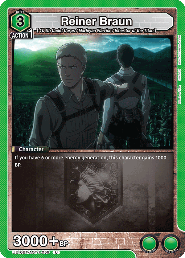 Reiner Braun, UE10BT: Attack on Titan · UE10BT/AOT-1-059