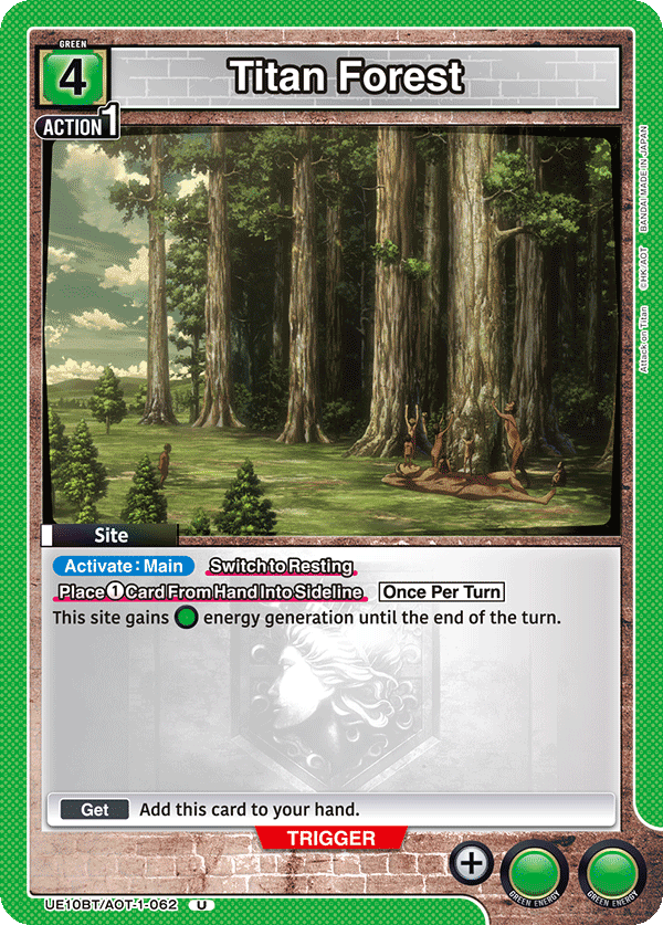 Titan Forest, UE10BT: Attack on Titan · UE10BT/AOT-1-062