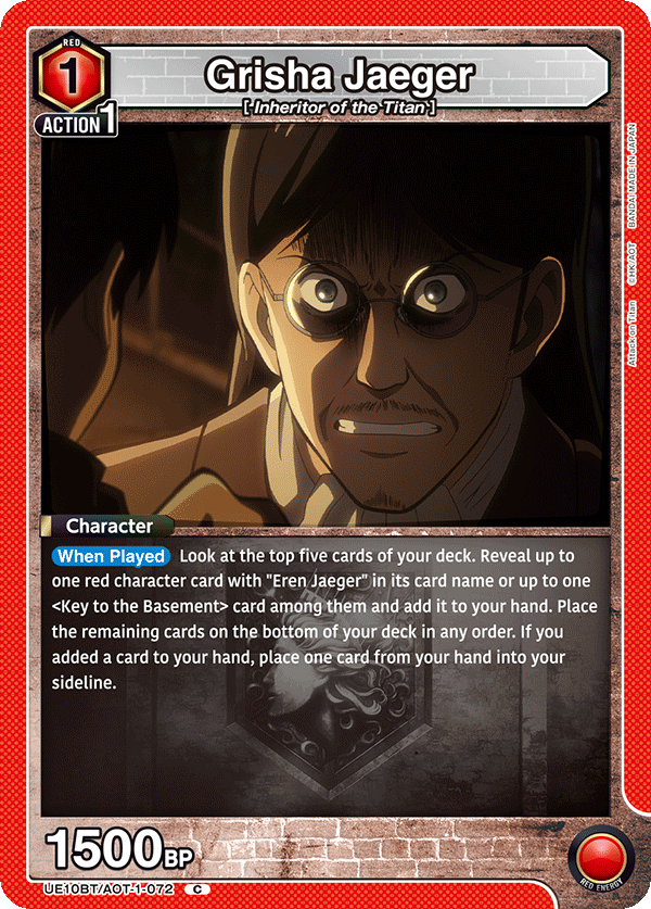 Grisha Jaeger, UE10BT: Attack on Titan · UE10BT/AOT-1-072