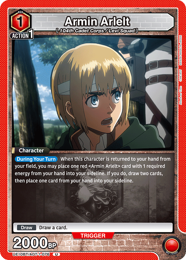 Armin Arlelt, UE10BT: Attack on Titan · UE10BT/AOT-1-076