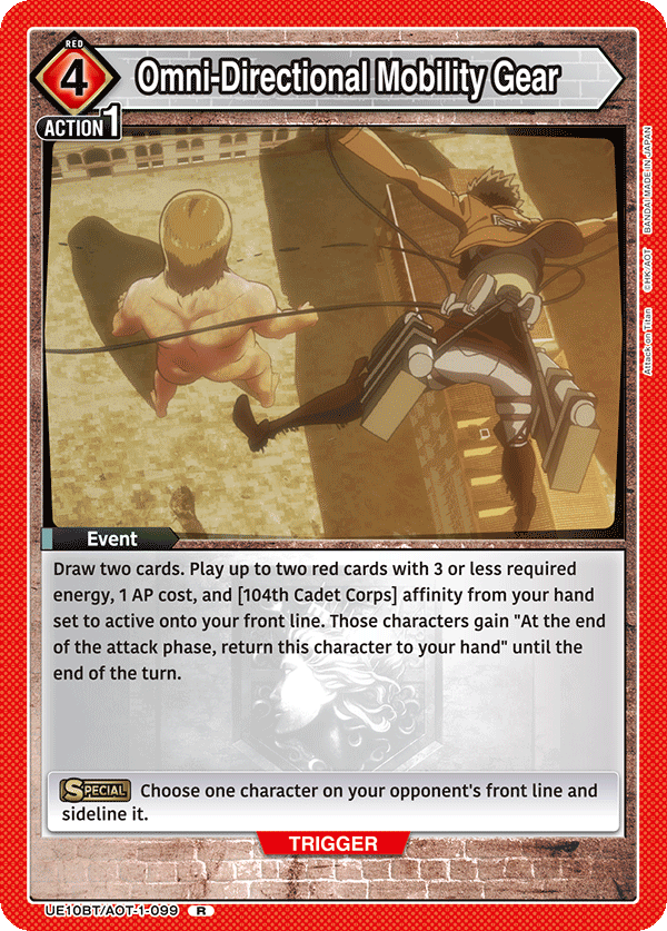 Omni-Directional Mobility Gear, UE10BT: Attack on Titan · UE10BT/AOT-1-099