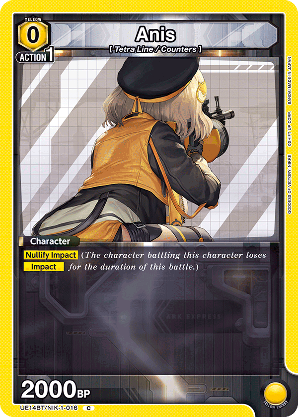 Anis, UE14BT: GODDESS OF VICTORY: NIKKE · UE14BT/NIK-1-016