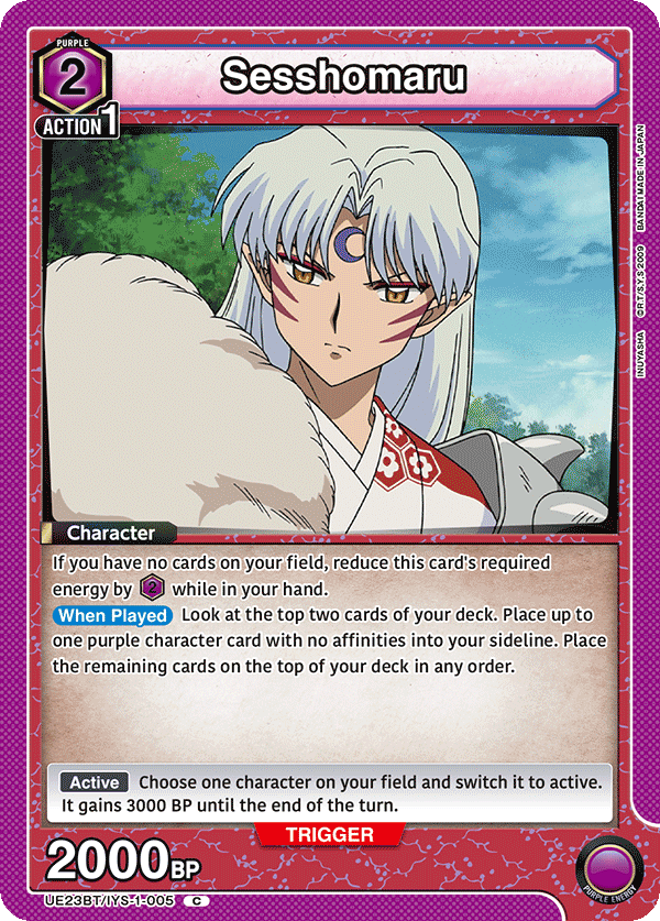 Sesshomaru, UE23BT: Inuyasha · UE23BT/IYS-1-005