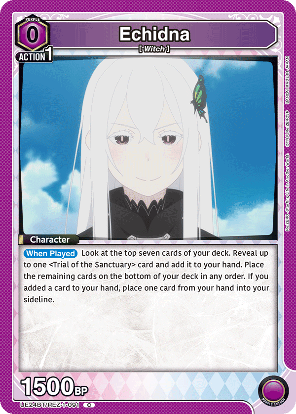 Echidna, UE24BT: Re:ZERO -Starting Life in Another World- · UE24BT/REZ-1-091