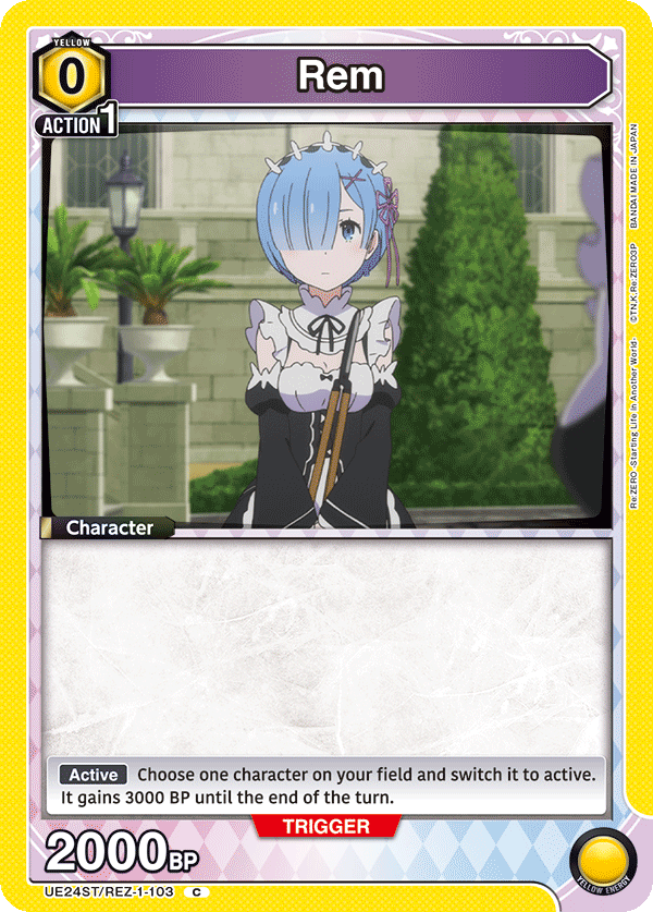 Rem, UE24ST: Re:ZERO -Starting Life in Another World- Starter Deck · UE24ST/REZ-1-103