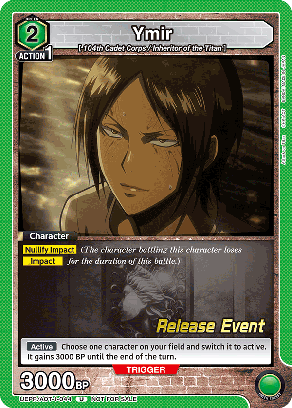 Ymir, UE10BT: Attack on Titan Release Event Cards · UEPR/AOT-1-044