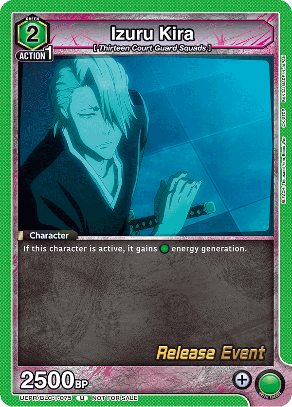 Izuru Kira, UE01BT: BLEACH: Thousand-Year Blood War Release Event Cards · UEPR/BLC-1-075