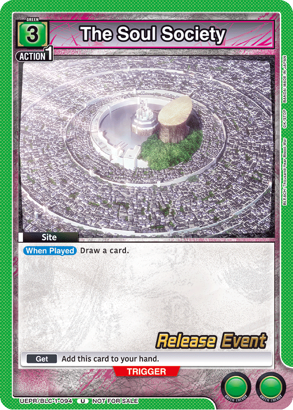 The Soul Society, UE01BT: BLEACH: Thousand-Year Blood War Release Event Cards · UEPR/BLC-1-094