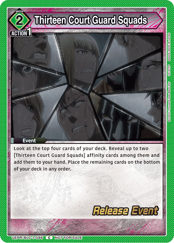 Thirteen Court Guard Squads, UE01BT: BLEACH: Thousand-Year Blood War Release Event Cards · UEPR/BLC-1-095