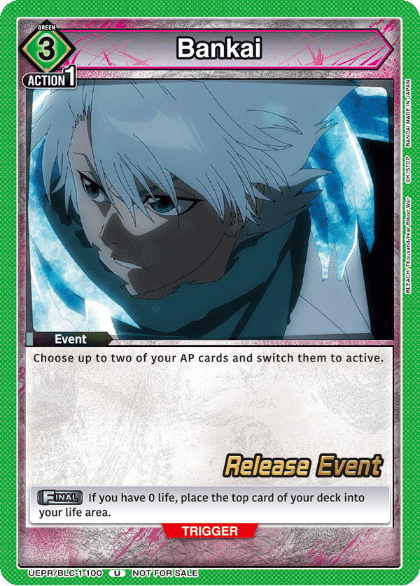 Bankai, UE01BT: BLEACH: Thousand-Year Blood War Release Event Cards · UEPR/BLC-1-100