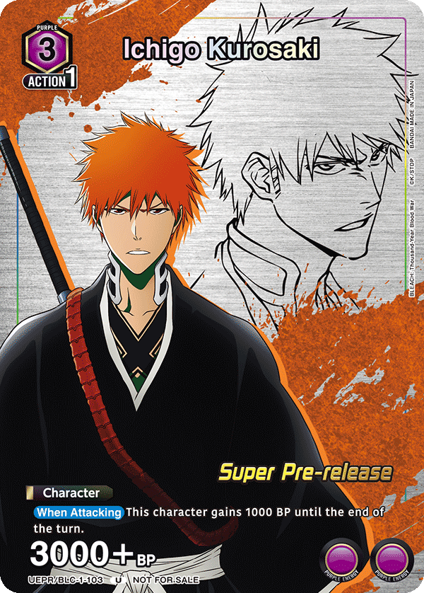 Ichigo Kurosaki, UE01BT: BLEACH: Thousand-Year Blood War Release Event Cards · UEPR/BLC-1-103