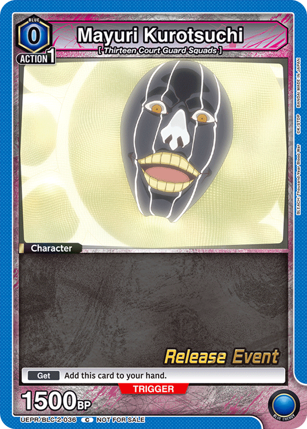 Mayuri Kurotsuchi, UEX01BT: BLEACH: Thousand-Year Blood War Vol.2 Release Event Cards · UEPR/BLC-2-036