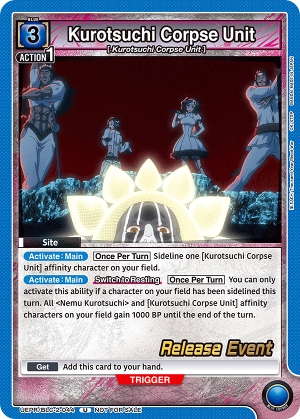 Kurotsuchi Corpse Unit, UEX01BT: BLEACH: Thousand-Year Blood War Vol.2 Release Event Cards · UEPR/BLC-2-044