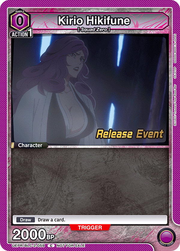 Kirio Hikifune, UEX01BT: BLEACH: Thousand-Year Blood War Vol.2 Release Event Cards · UEPR/BLC-2-059