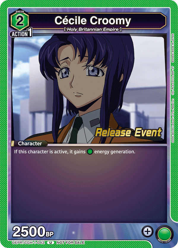 Cecile Croomy, UE04BT: CODE GEASS: Lelouch of the Rebellion Release Event Cards · UEPR/CGH-1-042