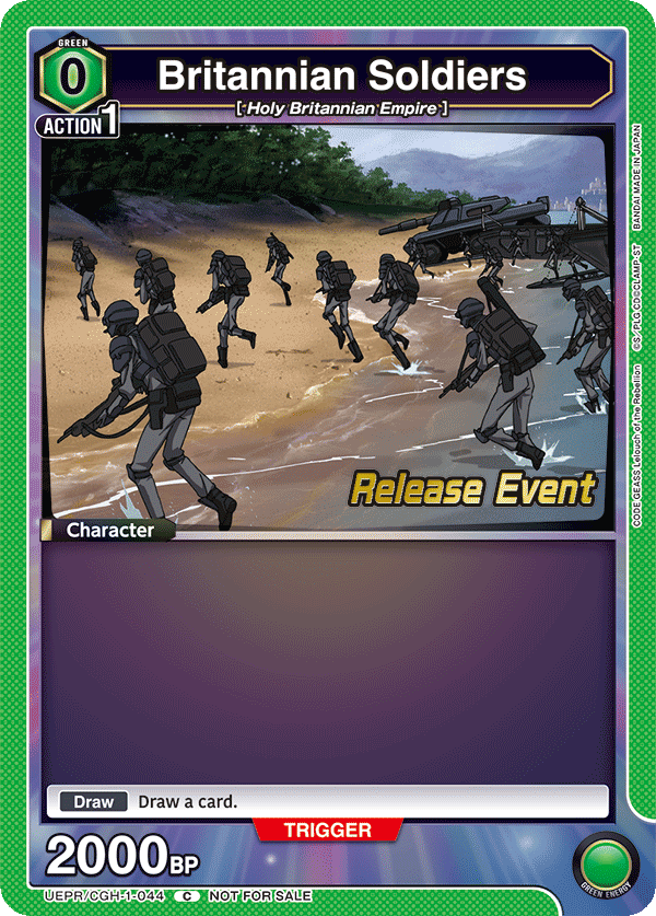 Britannian Soldiers, UE04BT: CODE GEASS: Lelouch of the Rebellion Release Event Cards · UEPR/CGH-1-044