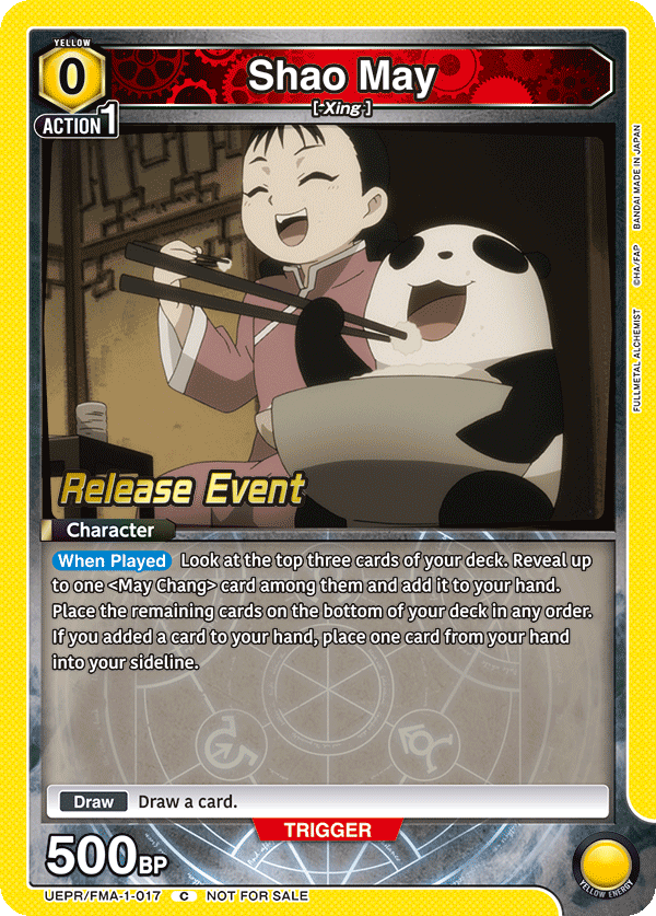 Shao May, UE09BT: FULLMETAL ALCHEMIST Release Event Cards · UEPR/FMA-1-017