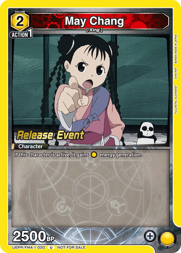 May Chang, UE09BT: FULLMETAL ALCHEMIST Release Event Cards · UEPR/FMA-1-020