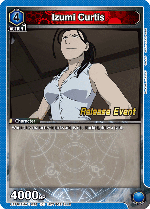 Izumi Curtis, UE09BT: FULLMETAL ALCHEMIST Release Event Cards · UEPR/FMA-1-038