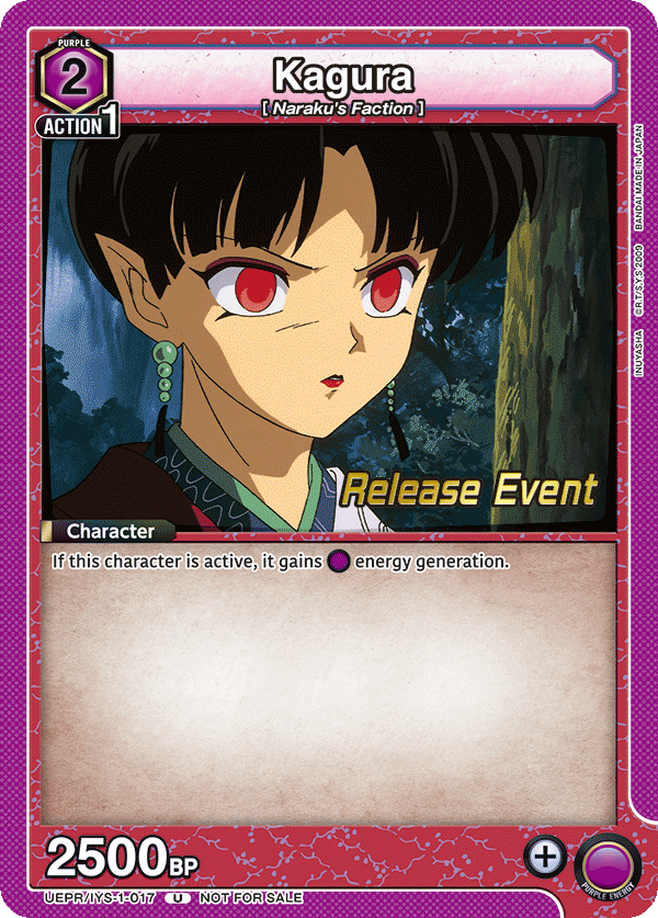 Kagura, UE23BT: Inuyasha Release Event Cards · UEPR/IYS-1-017