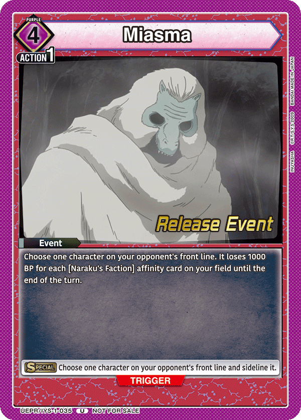Miasma, UE23BT: Inuyasha Release Event Cards · UEPR/IYS-1-035