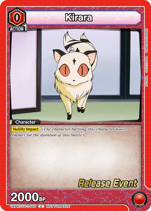 Kirara, UE23BT: Inuyasha Release Event Cards · UEPR/IYS-1-050