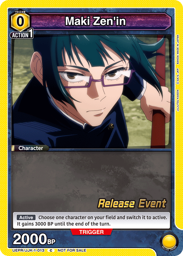 Maki Zen'in, UE03BT: Jujutsu Kaisen Release Event Cards · UEPR/JJK-1-013