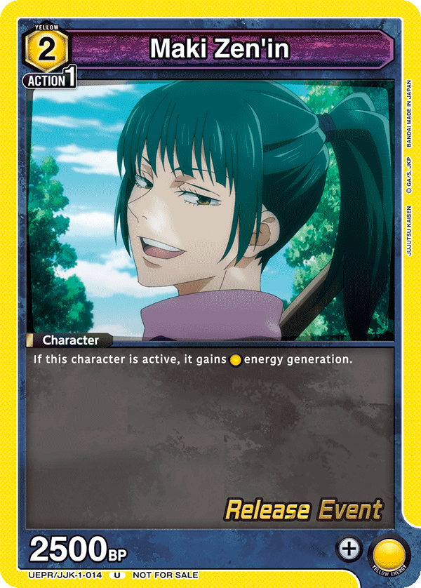 Maki Zen'in, UE03BT: Jujutsu Kaisen Release Event Cards · UEPR/JJK-1-014