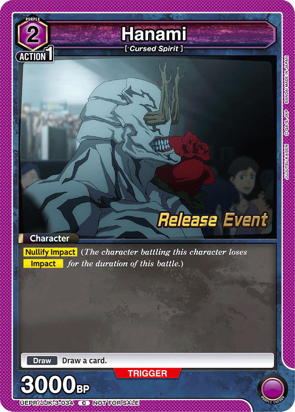 Hanami, UEX02BT: Jujutsu Kaisen Vol.2 Release Event Cards · UEPR/JJK-3-034