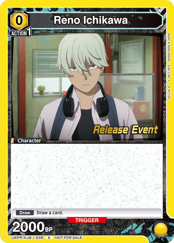 Reno Ichikawa, UE12BT: Kaiju No. 8 Release Event Cards · UEPR/KJ8-1-009