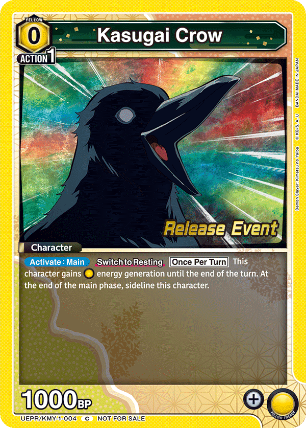 Kasugai Crow, UE05BT: Demon Slayer: Kimetsu no Yaiba Release Event Cards · UEPR/KMY-1-004