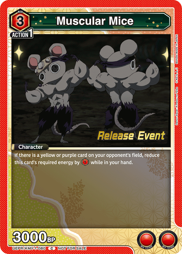 Muscular Mice, UE05BT: Demon Slayer: Kimetsu no Yaiba Release Event Cards · UEPR/KMY-1-080