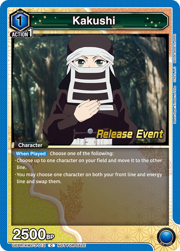 Kakushi, UEX05BT: Demon Slayer: Kimetsu no Yaiba Vol.2 Release Event Cards · UEPR/KMY-3-012