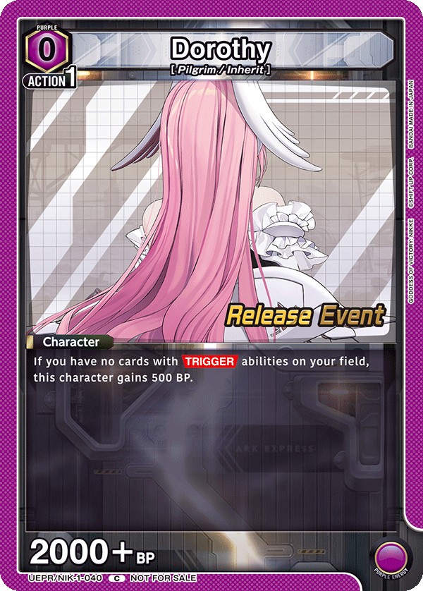Dorothy, UE14BT: GODDESS OF VICTORY: NIKKE Release Event Cards · UEPR/NIK-1-040