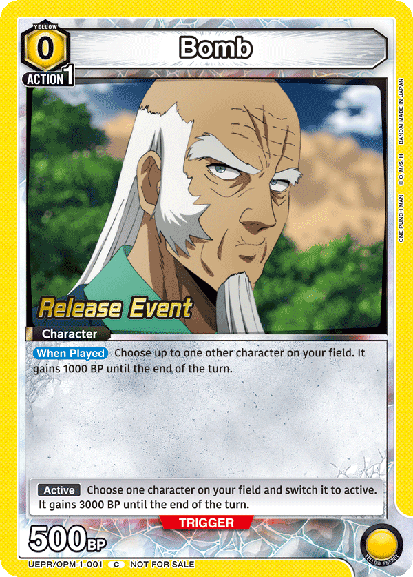 Bomb, UE06BT: One Punch Man Release Event Cards · UEPR/OPM-1-001