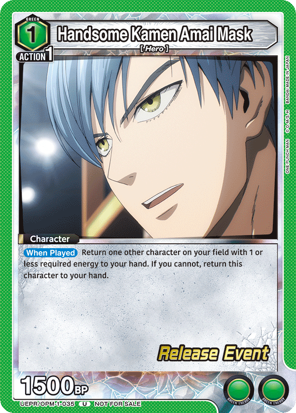 Handsome Kamen Amai Mask, UE06BT: One Punch Man Release Event Cards · UEPR/OPM-1-035